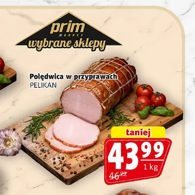 Polędwica w przyprawach Pelikan promocja w Prim Market