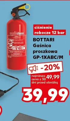Gaśnica proszkowa Bottari GP-1XABC/M promocja w Kaufland