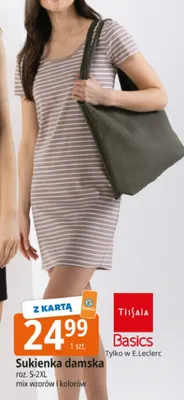Sukienka damska Tissaia Basics roz. S-2XL promocja w Leclerc