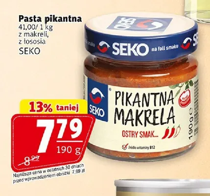 Pasta pikantna z makreli Seko promocja w Prim Market