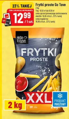 Frytki proste Go Tove XXL promocja w POLOmarket