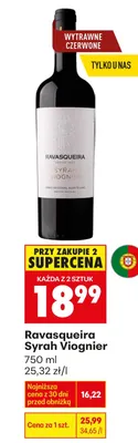 Wino czerwone wytrawne syrah viognier promocja w Biedronka