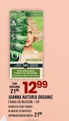 Farba do włosów Joanna Naturia Organic promocja w Drogerie Natura