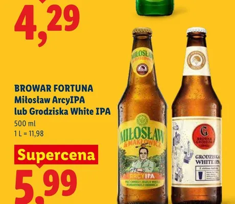 Piwo Miłosław ArcyIPA promocja w Lidl