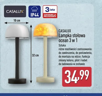 Lampka stołowa ocean 3 w 1 Casalux promocja w Aldi