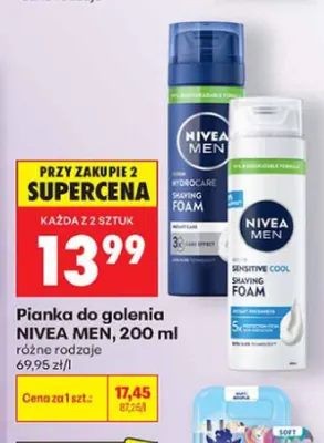 Pianka do golenia Nivea Men promocja w Biedronka