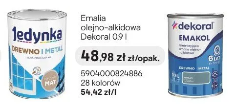 Emalia drewno i metal promocja w Castorama