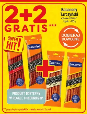 Kabanosy Tarczyński Exclusive Serowe promocja w POLOmarket