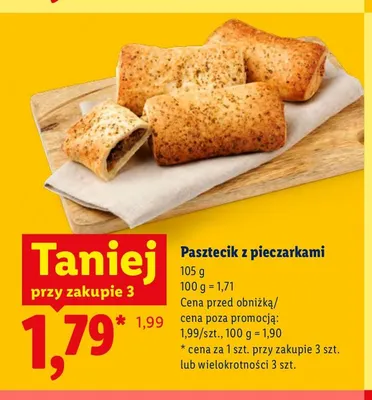 Pasztecik z pieczarkami promocja w Lidl