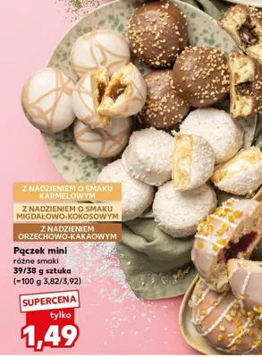 Pączek mini z nadzieniem orzechowo-kakaowym promocja w Kaufland