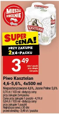 Piwo Kasztelan promocja w Twój Market