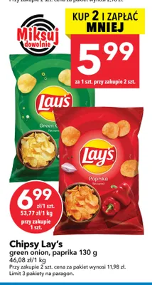 Chipsy Lay's paprika promocja w LEWIATAN