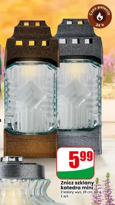 Znicz szklany Katedra mini promocja w Dino