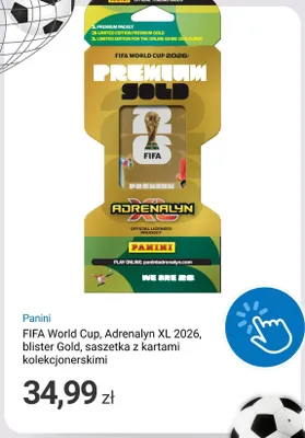 Karty kolekcjonerskie Panini FIFA World Cup Adrenalyn XL 2026 blister Gold saszetka promocja w Smyk