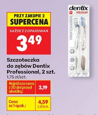 Szczoteczka do zębów Professional, 2 szt. promocja w Biedronka