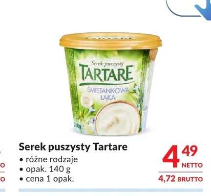 Serek puszysty Tartare promocja w Makro