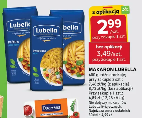 Makaron różne rodzaje promocja w Stokrotka