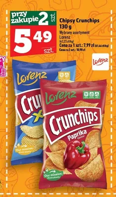 Chipsy Crunchips - wariant nieczytelny promocja w TOPAZ