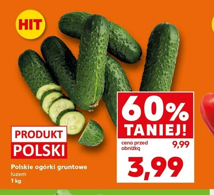 Ogórki gruntowe polskie promocja w Kaufland