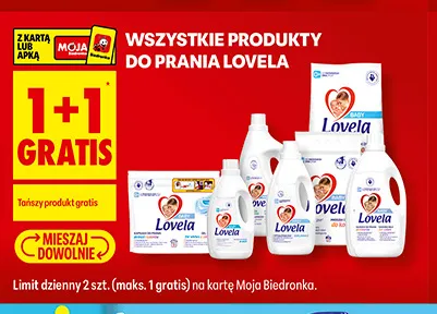 Produkty do prania Lovela promocja w Biedronka