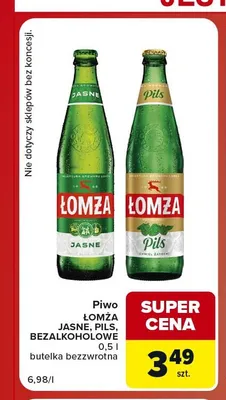 Piwo Łomża Pils promocja w Carrefour Market