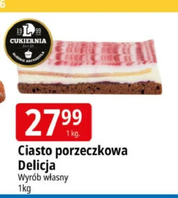 Ciasto porzeczkowa Delicja promocja w Leclerc