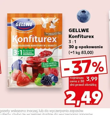 Środek żelujący Gellwe Konfiturex 3:1 promocja w Kaufland
