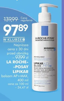 Balsam do ciała La Roche-Posay Lipikar AP+M promocja w Super-Pharm