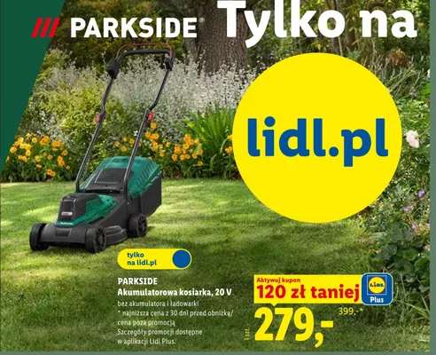 Akumulatorowa kosiarka Parkside promocja w Lidl