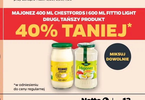 Majonez Chestfords promocja w Netto