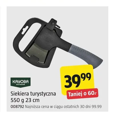 Siekiera turystyczna Kayoba Outdoor promocja w Jula