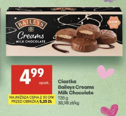 Ciastka Baileys Creams Milk Chocolate promocja w Delikatesy Centrum