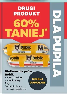 Kiełbasa dla psów Bobik z kurczakiem promocja w Netto