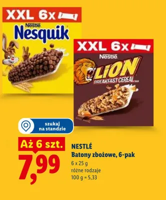 Batony zbożowe Nestlé promocja w Lidl