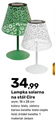 Lampka solarna na stół Cire promocja w Bricomarche