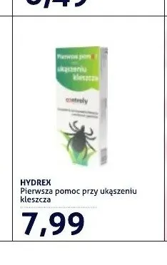 Pierwsza pomoc przy ukąszeniu kleszcza Hydrex promocja w Blue Stop
