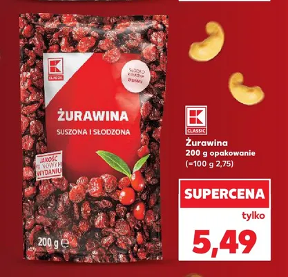 Żurawina K-Classic promocja w Kaufland