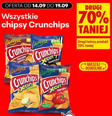 Chipsy Crunchips Pieczone żeberka promocja w Biedronka