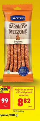 Kabanosy pieczone drobiowe promocja w Biedronka