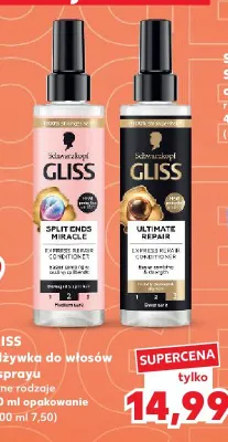 Odżywka do włosów w sprayu Gliss Ultimate Repair promocja w Kaufland