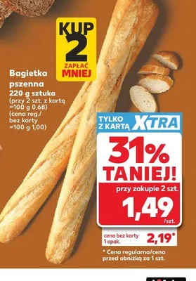 Bagietka pszenna promocja w Kaufland