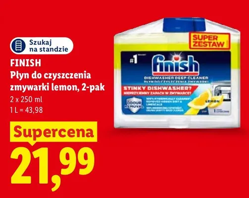 Płyn do czyszczenia zmywarki Finish Lemon 2-pak promocja w Lidl