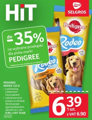 Karma Pedigree Rodeo 123 g promocja w Selgros
