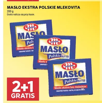 Masło ekstra polskie Mlekovita promocja w Stokrotka