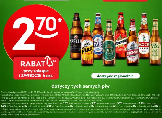 Piwo Specjal Jasny Pełny promocja w Żabka