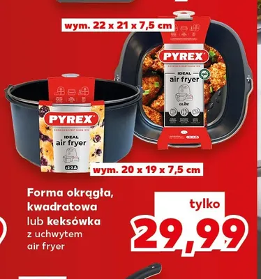 Forma okrągła z uchwytem air fryer Pyrex promocja w Kaufland