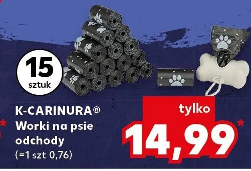 Worki na psie odchody promocja w Kaufland
