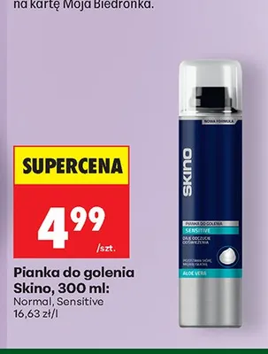 Pianka do golenia Skino Normal promocja w Biedronka