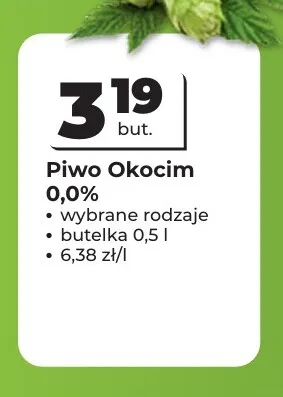 Piwo bezalkoholowe Okocim promocja w Odido