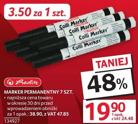 Marker permanentny 7 szt. promocja w Selgros
